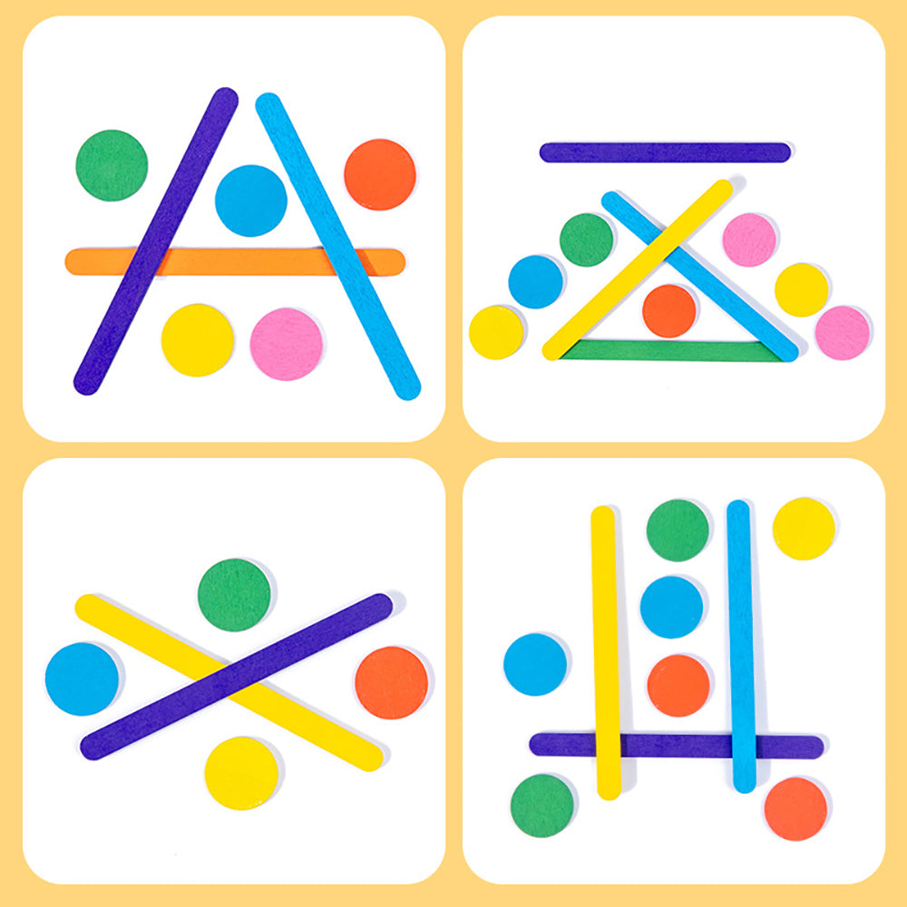 أحدث لعبة أحجية على شكل عمود متعدد الاستخدامات من Woonden Montessori متوفرة بشحن مباشر لعام 2024 للأطفال الرضع، أحجية تعليمية مبكرة