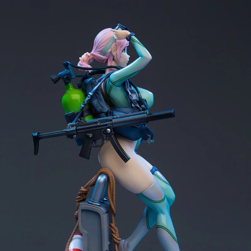 23 センチメートル DAMtoys 放課後アリーナ Froglady Aegir セクシーな女子高生アクションフィギュア PVC コレクションオタクギフト