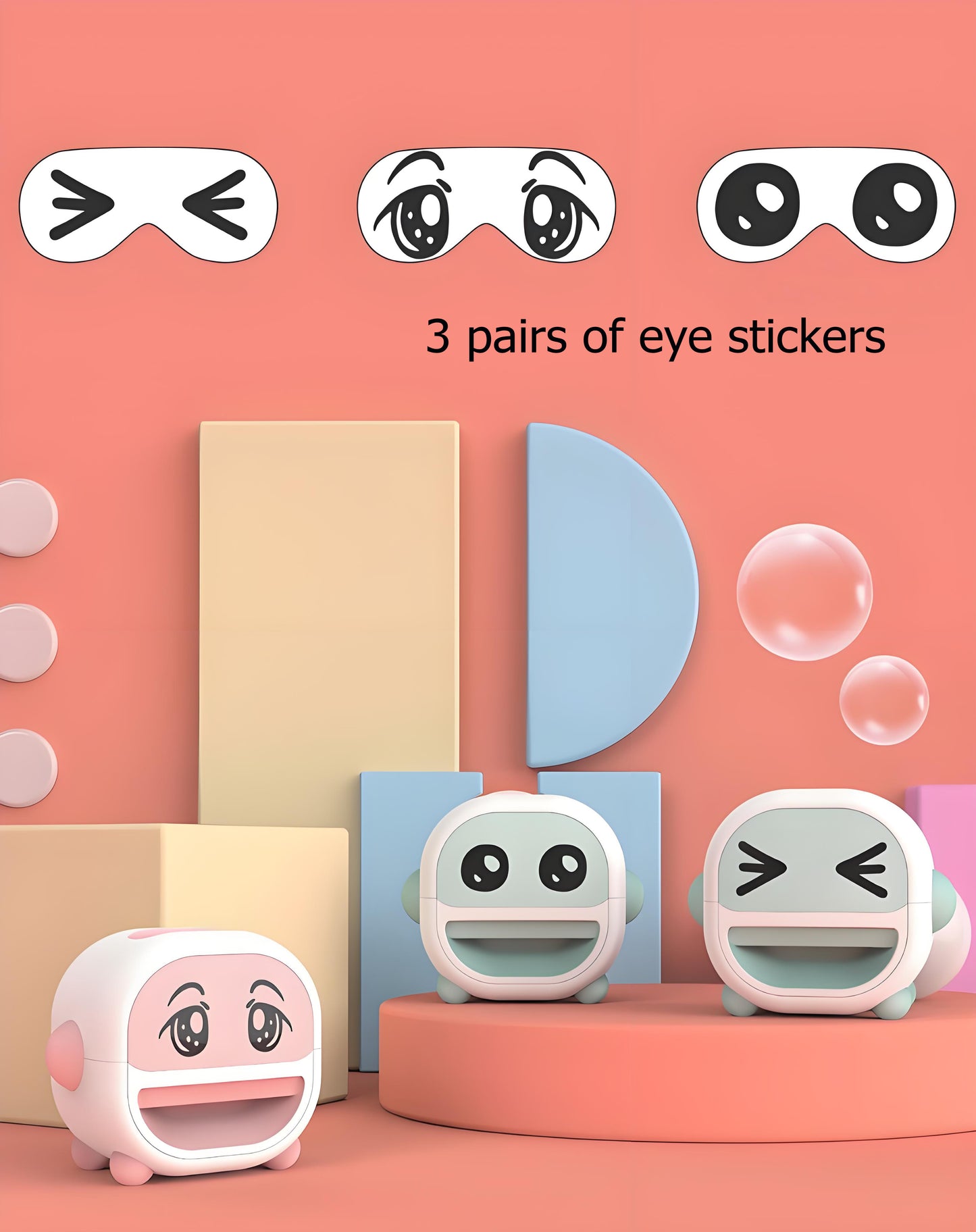 Single-Hole Electric Sunflower Seed Sheller – Automatic Nut Cracker Machine, 2W Power, Portable ABS+Silicone Shelling Tool with 3 Pairs of Eye Stickers