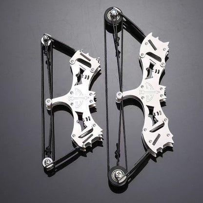 لعبة قوس ونشاب صغير جدًا للشحن المباشر للأولاد هدية سلسلة مفاتيح معدنية لإطلاق السهام في الهواء الطلق مجموعة حبل سلكي وتر القوس 