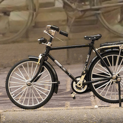 لعبة دراجة كلاسيكية بمقياس 1:10 مصنوعة من خليط معدني، هدية للأطفال، تجميع نماذج، هواية