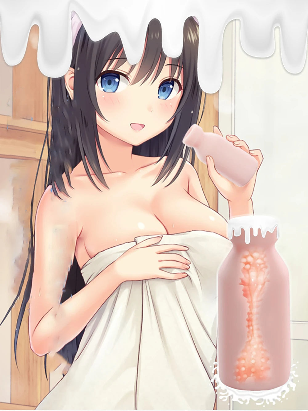 زجاجة الحليب لعبة الجنس للرجل الموزه TPE لينة الذكور الاستمناء المهبلي مقلوب قالب لعبة الكبار