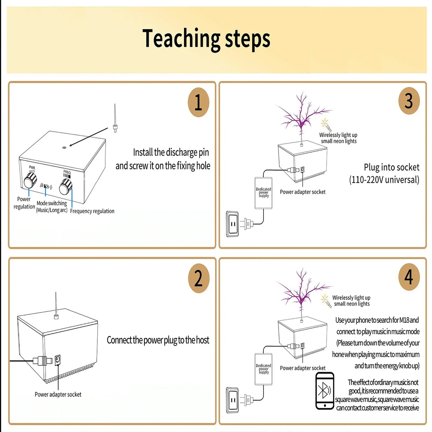بلوتوث موسيقى ملف تسلا قوس بلازما مكبر صوت لاسلكي نقل لمس برق اصطناعي تجربة تعليمية لعبة