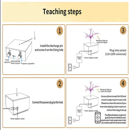 بلوتوث موسيقى ملف تسلا قوس بلازما مكبر صوت لاسلكي نقل لمس برق اصطناعي تجربة تعليمية لعبة