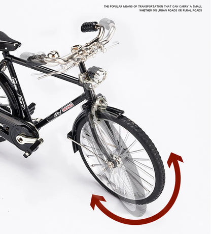 لعبة دراجة كلاسيكية بمقياس 1:10 مصنوعة من خليط معدني، هدية للأطفال، تجميع نماذج، هواية