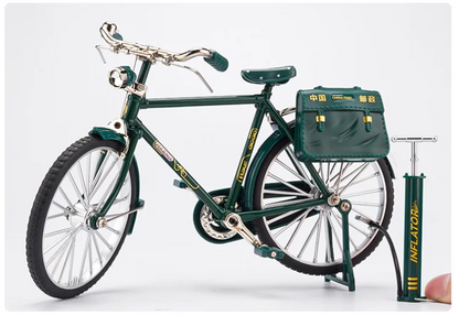 لعبة دراجة كلاسيكية بمقياس 1:10 مصنوعة من خليط معدني، هدية للأطفال، تجميع نماذج، هواية