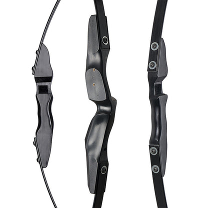 130cm Beginner Recurve Bow Set - 30/40 lb Draw Weight Ambidextrous Archery Kit with Fiberglass Limbs & Wood Riser | Includes Arrows, Quiver, Arm Guard | Hunting & Target Practice