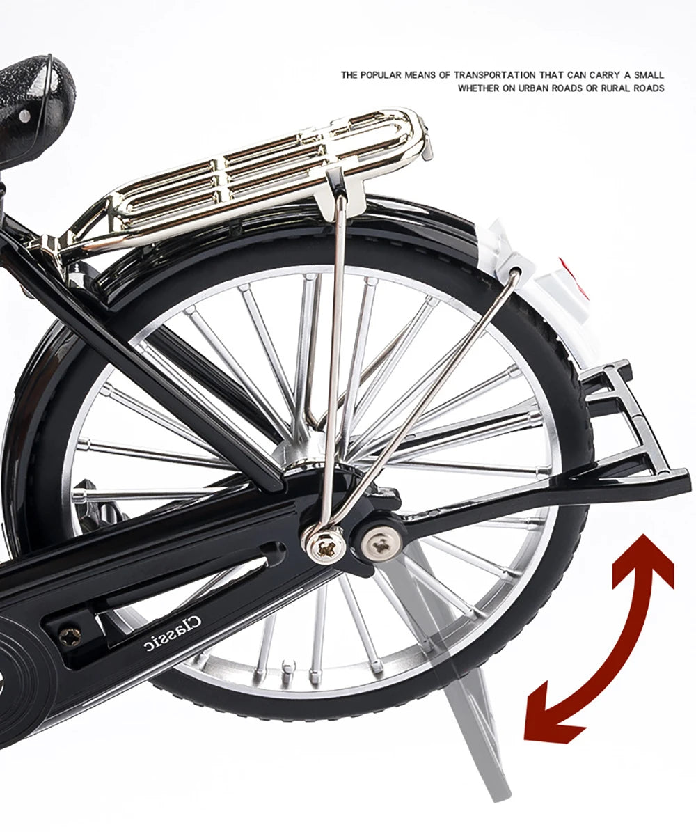 لعبة دراجة كلاسيكية بمقياس 1:10 مصنوعة من خليط معدني، هدية للأطفال، تجميع نماذج، هواية