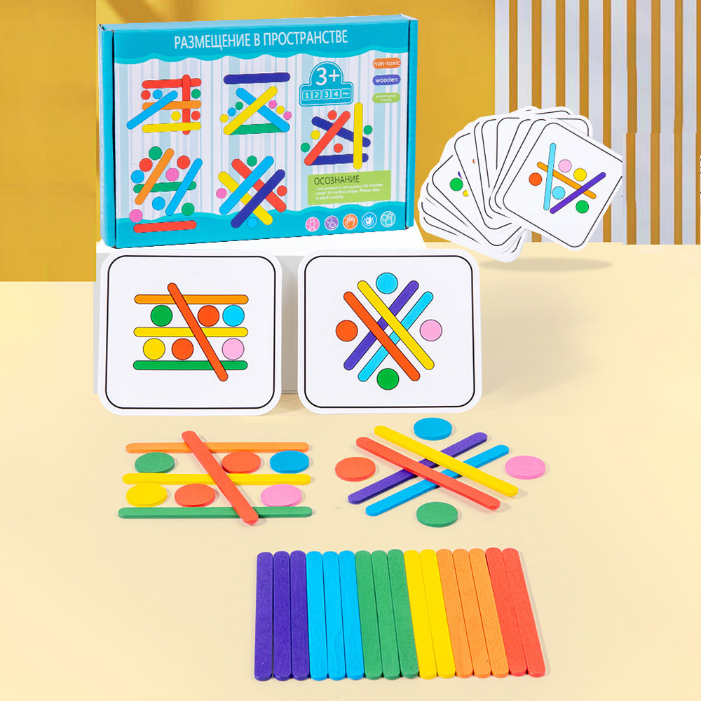 أحدث لعبة أحجية على شكل عمود متعدد الاستخدامات من Woonden Montessori متوفرة بشحن مباشر لعام 2024 للأطفال الرضع، أحجية تعليمية مبكرة