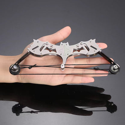 لعبة قوس ونشاب صغير جدًا للشحن المباشر للأولاد هدية سلسلة مفاتيح معدنية لإطلاق السهام في الهواء الطلق مجموعة حبل سلكي وتر القوس 