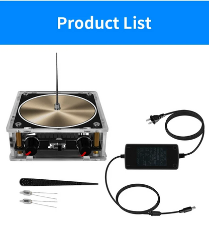 بلوتوث موسيقى ملف تسلا قوس بلازما مكبر صوت لاسلكي نقل لمس برق اصطناعي تجربة تعليمية لعبة