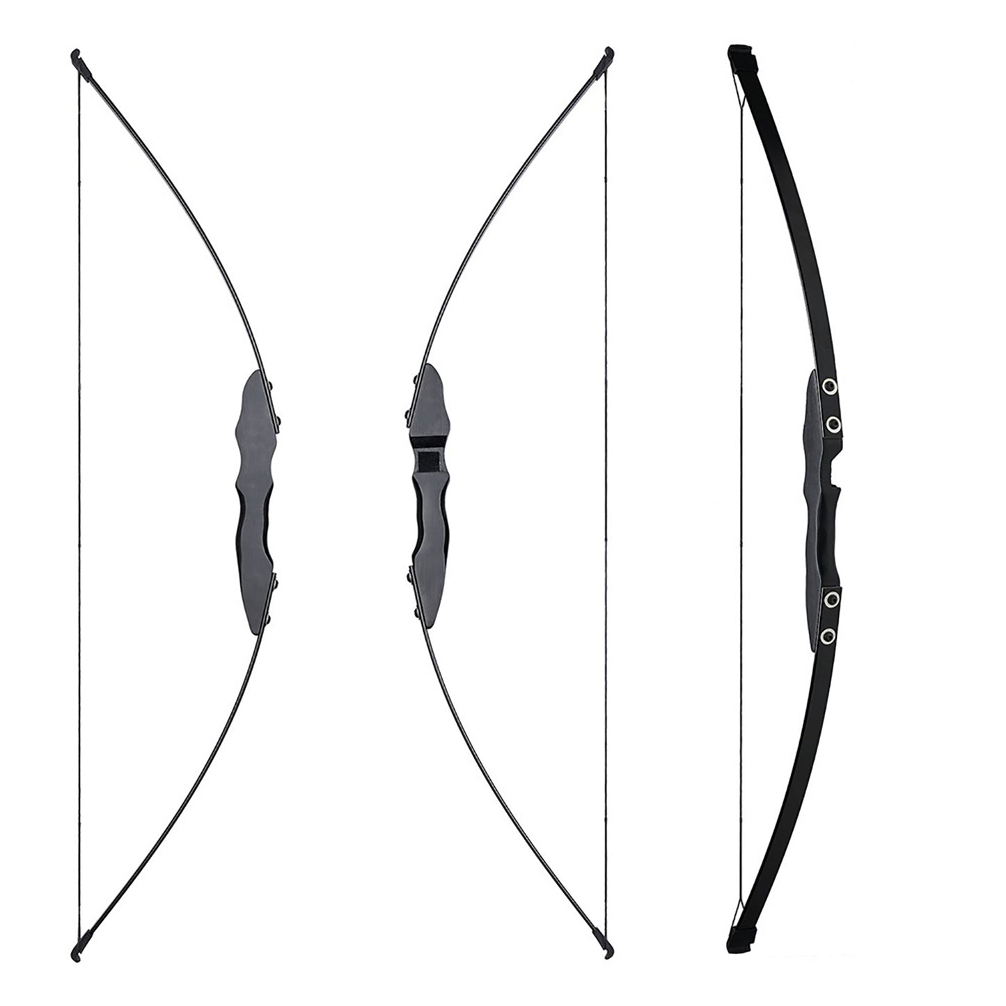 130cm Beginner Recurve Bow Set - 30/40 lb Draw Weight Ambidextrous Archery Kit with Fiberglass Limbs & Wood Riser | Includes Arrows, Quiver, Arm Guard | Hunting & Target Practice