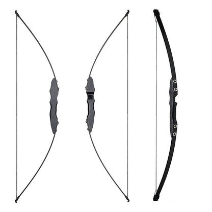 130cm Beginner Recurve Bow Set - 30/40 lb Draw Weight Ambidextrous Archery Kit with Fiberglass Limbs & Wood Riser | Includes Arrows, Quiver, Arm Guard | Hunting & Target Practice