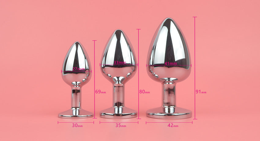 Anal Sex Toy Animal Doggy Fluffy Tail Man Woman Plug Butt Metal Smooth Stainless Steel Exotic Accessory Men/Women Adults