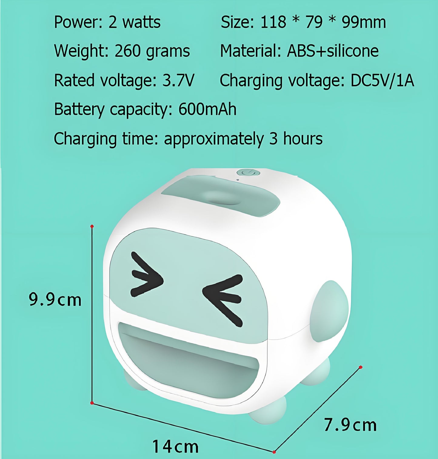 Single-Hole Electric Sunflower Seed Sheller – Automatic Nut Cracker Machine, 2W Power, Portable ABS+Silicone Shelling Tool with 3 Pairs of Eye Stickers