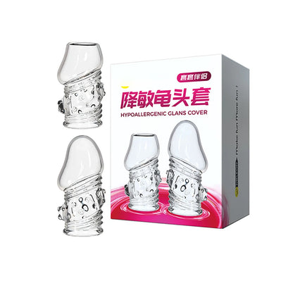 الكبار الجنس المنتج إزالة الحساسية حبيبة الغدة غمد القضيب تكبير سماكة شفافة ضوءيه