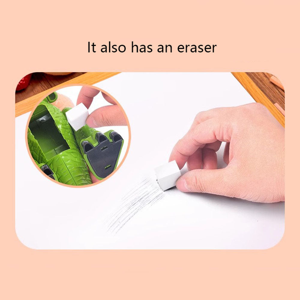 مجموعة أدوات مكتبية على شكل ديناصور تيرانوصور 5 في 1 هدية للأطفال