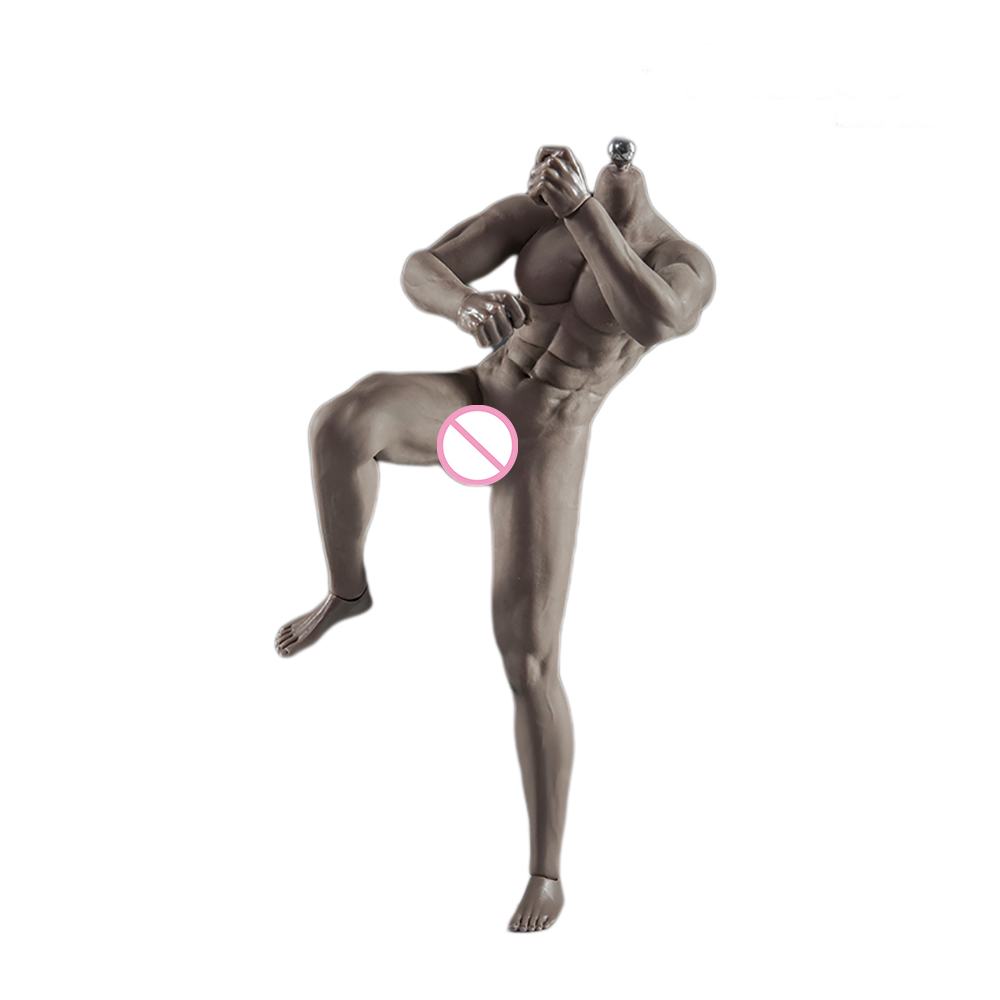 Super Flexible Male Seamless Body with Stainless Steel Ball Joints, 28 Points Articulations, for 1/6 Scale Action Figure