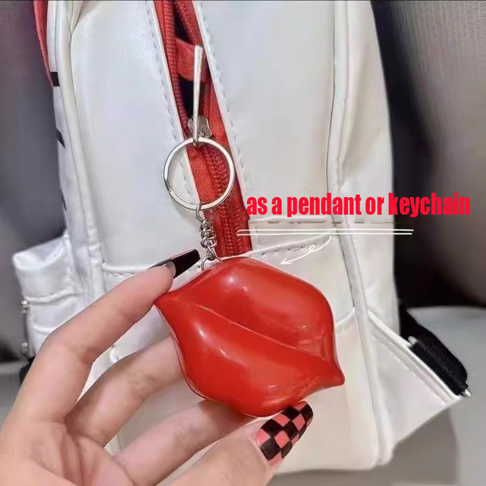 لعبة سلسلة المفاتيح الناطقة "أحبك قبلة الشفاه الحمراء" للأطفال والكبار