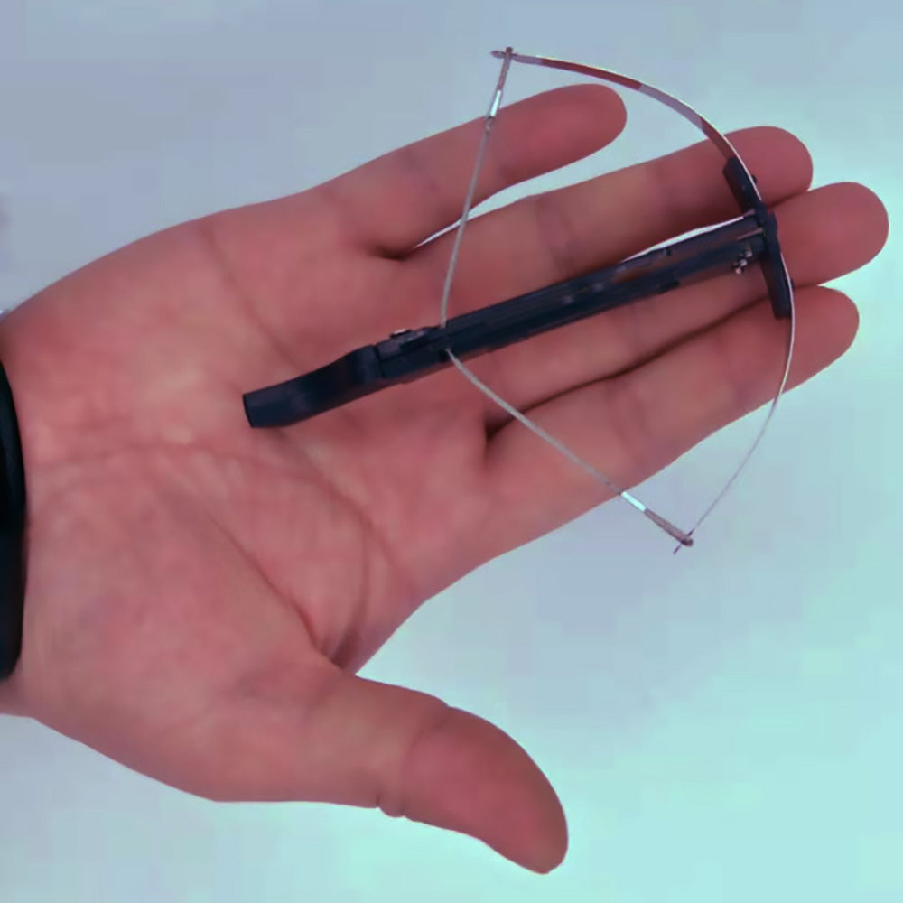 スーパーミニクロスボウミニ矢印 DIY おもちゃ男の子ギフトキーチェーンプラスチック発射つまようじ屋外ワイヤーロープアセンブリ弓弦