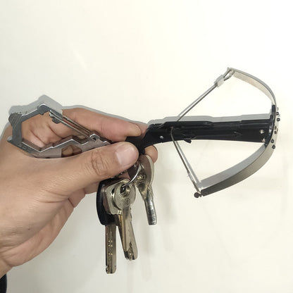 スーパーミニクロスボウミニ矢印 DIY おもちゃ男の子ギフトキーチェーンプラスチック発射つまようじ屋外ワイヤーロープアセンブリ弓弦