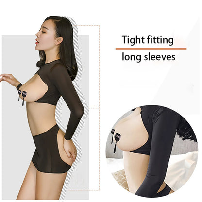 胸露出尻ヒップラップ短いスカート公共の場で野外セックス裸ヨガ見えないパンツ女性セクシーな ShirSummer