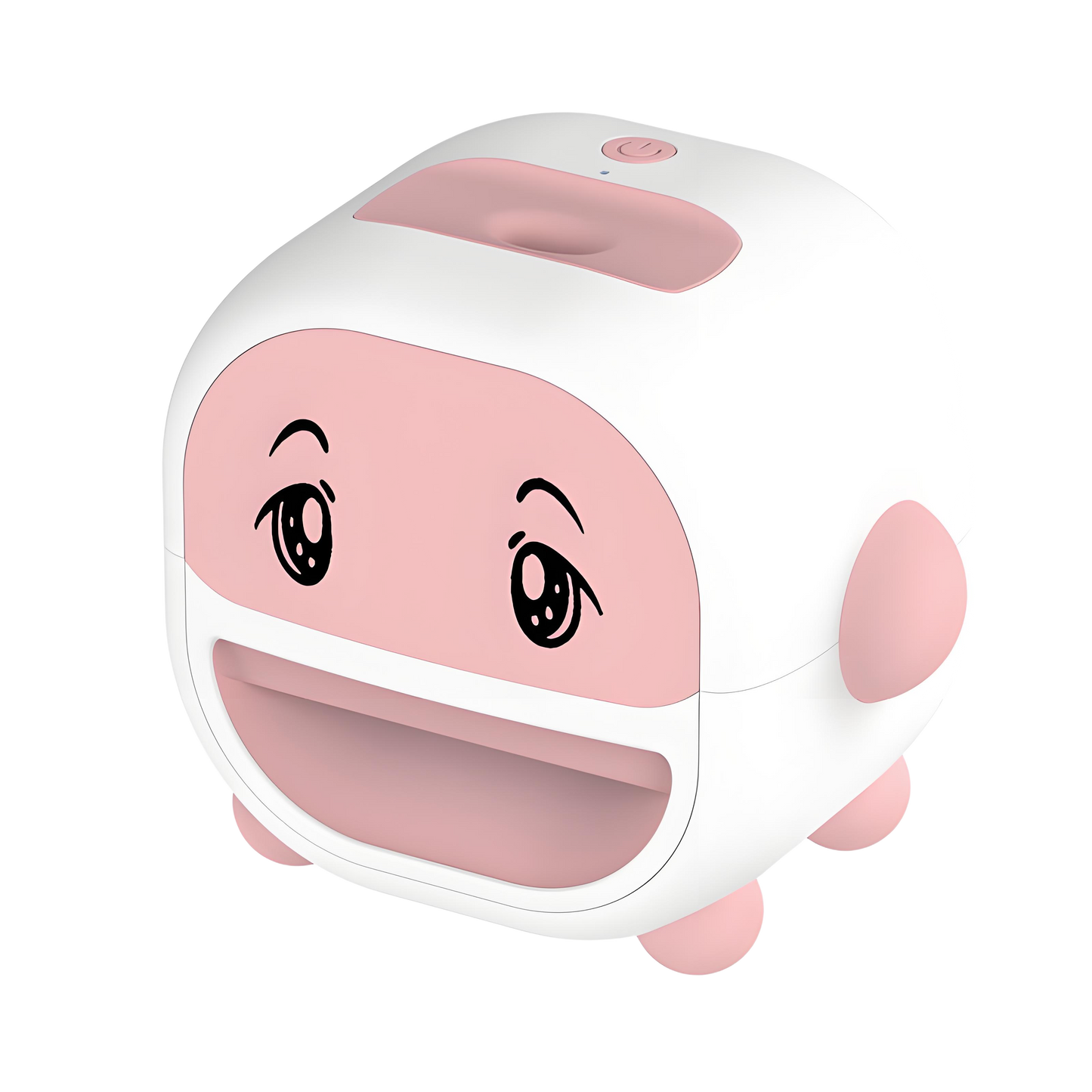 Single-Hole Electric Sunflower Seed Sheller – Automatic Nut Cracker Machine, 2W Power, Portable ABS+Silicone Shelling Tool with 3 Pairs of Eye Stickers