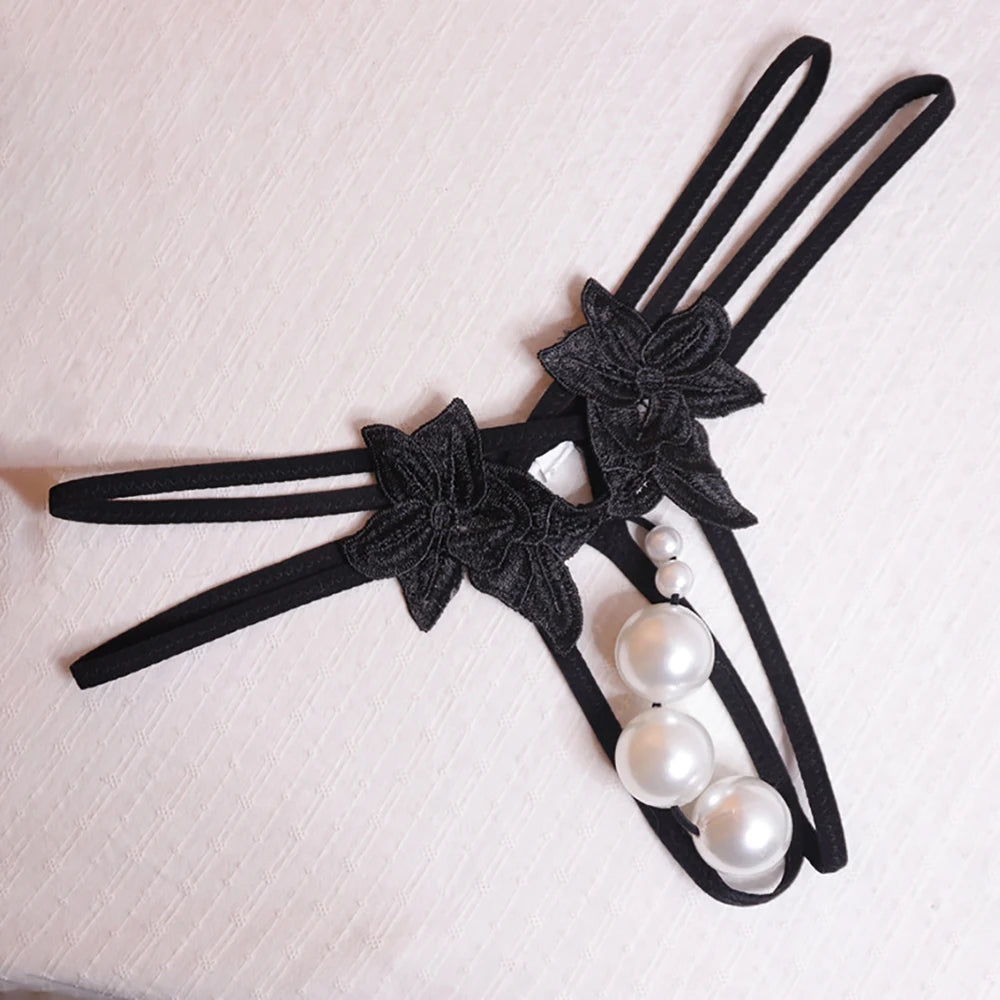 エキゾチックな女性のセクシーなランジェリーパンツオープンクロッチ Tバック SM おもちゃ屋外セックス公共ゲームパールマッサージ透明 T バック