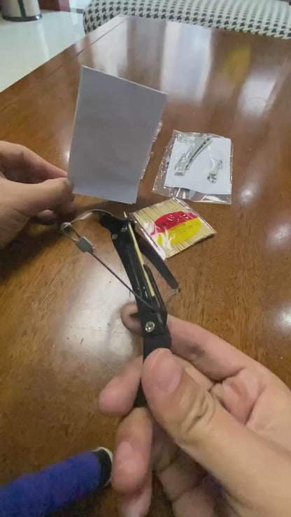 スーパーミニクロスボウミニ矢印 DIY おもちゃ男の子ギフトキーチェーンプラスチック発射つまようじ屋外ワイヤーロープアセンブリ弓弦