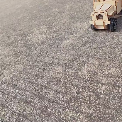 Toy Truck Model Pendant Solar Energy DIY Scientific Training Wooden Experimental Equipment Steam Toy