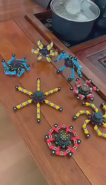 لعبة سبينر يدوية قابلة للتشكيل على شكل أخطبوط بطول 6 أقدام مع سلسلة مصاصة للأطفال، مناسبة للبالغين، مضادة للتهيج